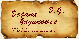 Dejana Gugunović vizit kartica
